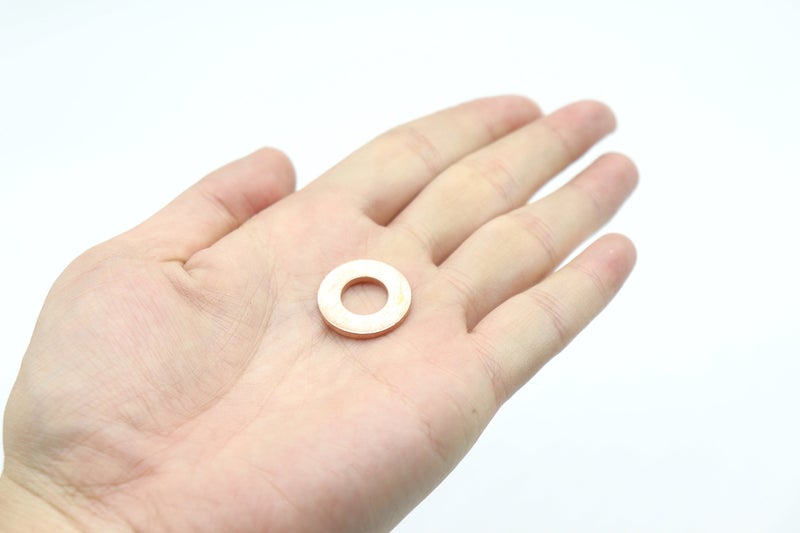 binifiMux 50-Pack M10 x 20 x 2mm Metric Flat Copper Sealing Washers - Image 2